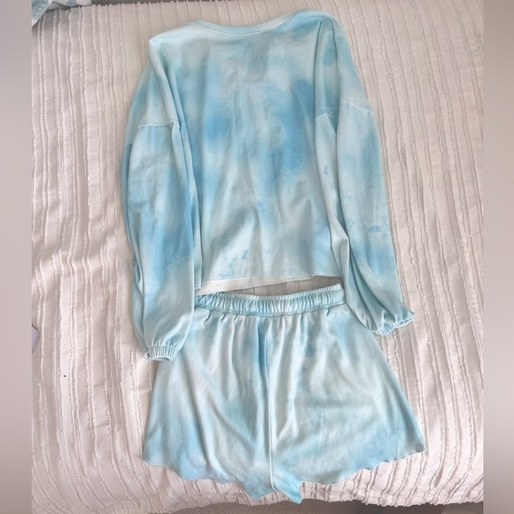 Amazon Light Blue Tie-Dye Lounge Set Size S - Picture 5 of 8